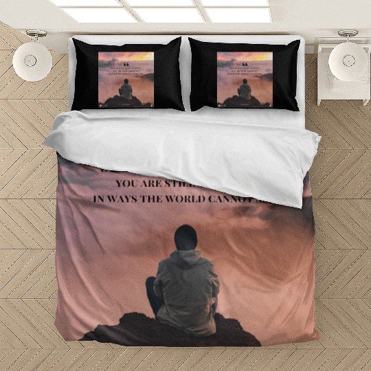 Quiet Seasons Growth Inspirational Quote Bedding Sets