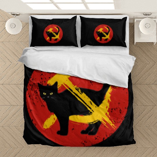 My Cat Is A Communist For Cat Lovers Bedding Sets