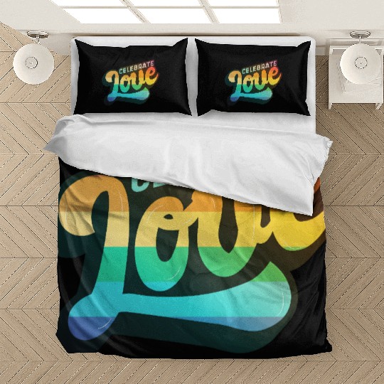 CELEBRATE LOVE - LGBTQ Pride Statement Bedding Sets