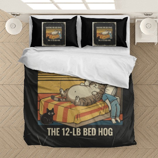Fighting for Bed Space Cat Design Bedding Sets