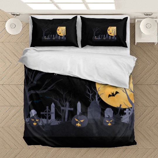 Trick-or-Treat Pumpkin Graveyard Bedding Sets
