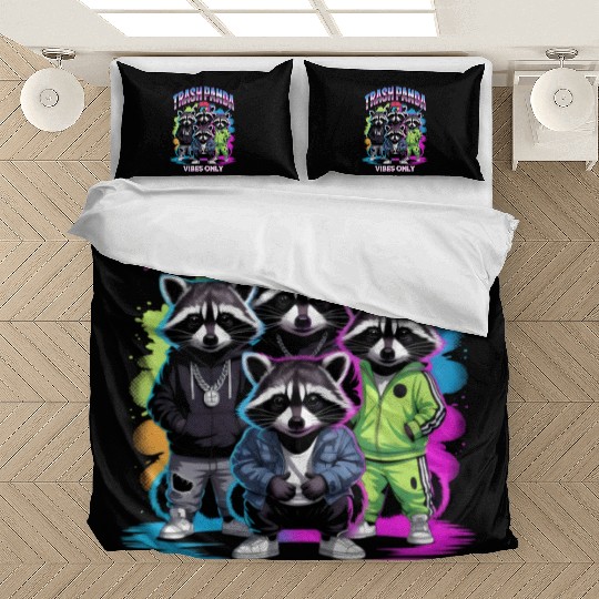Trendy Raccoon Squad Bedding Sets Design