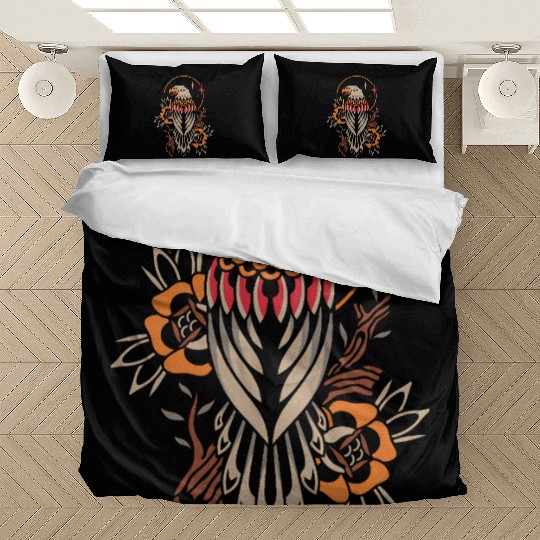 Celestial Eagle Tattoo Design Bedding Sets