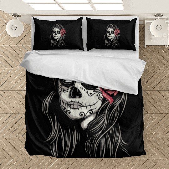 Santa Muerte Holy Woman Bedding Sets