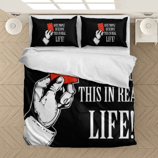 Red card funny designs Bedding Sets