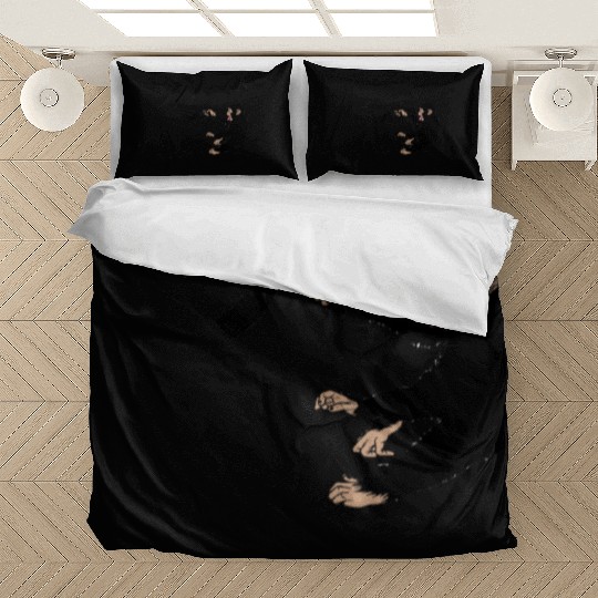 monkey holding a gun Bedding Sets