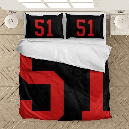 51 sports jersey football number Bedding Sets