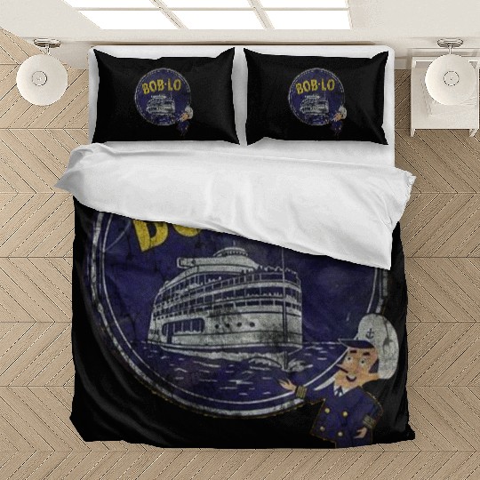 Vintage Retro Classic Cute Detroit Boblo Island Bedding Sets