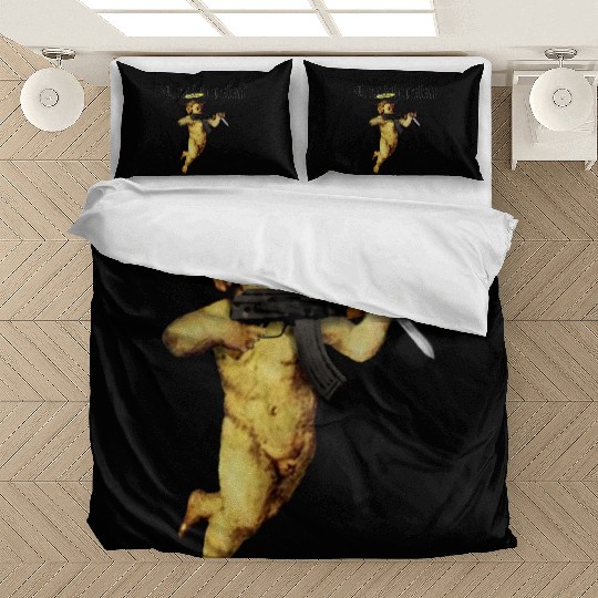 Los Angeles Angel with AK 47 Bedding Sets