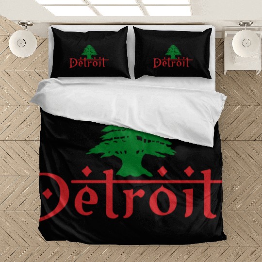 Detroit Lebanon Lebanese Pride Flag Bedding Sets