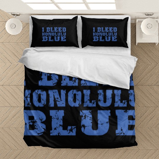 I Bleed Honolulu Blue Detroit Bedding Sets