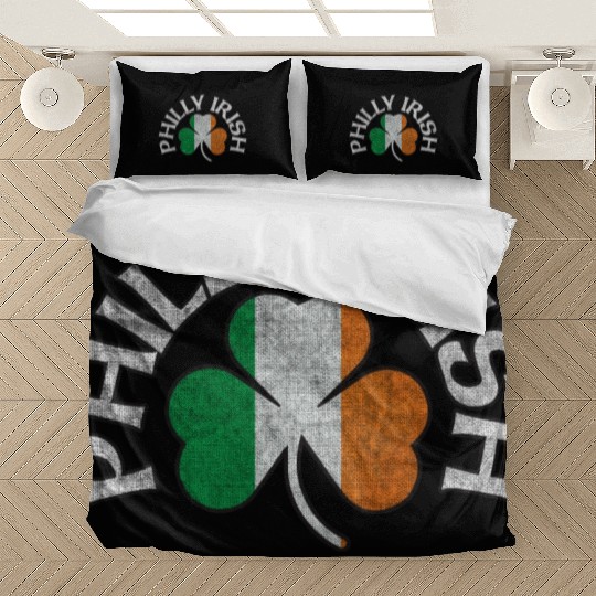 Philly Irish Shamrock Flag Apparel Bedding Sets