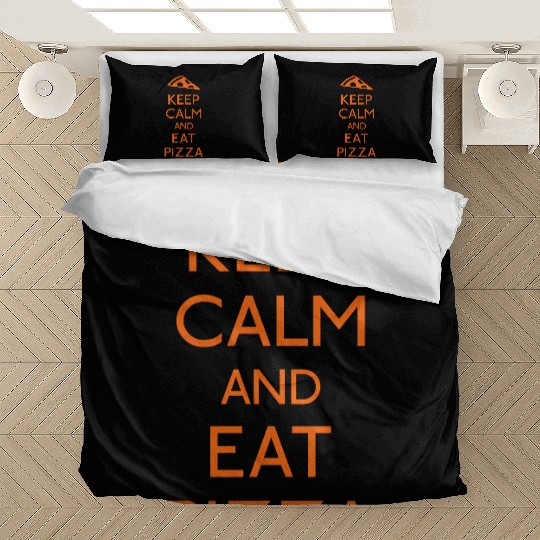 Keep Calm Pizza Bedding Sets