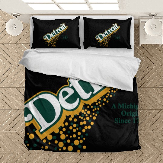 Detroit Michigan Original Pop Bedding Sets