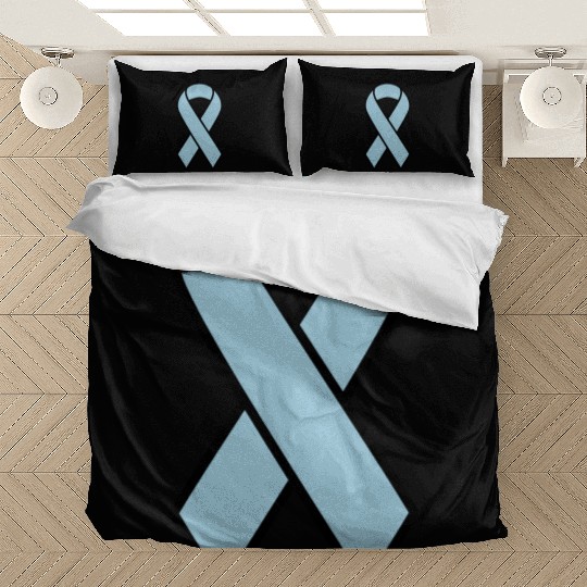 Light Blue Prostate Cancer Ribbon Bedding Sets