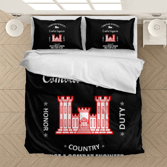 combat engineer, us army combat engineer, army com Bedding Sets