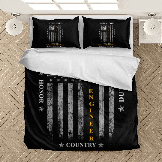 combat engineer, us army combat engineer, army com Bedding Sets
