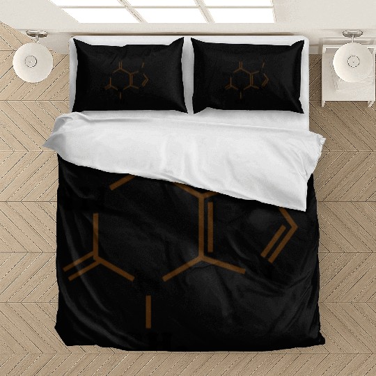 Chocolate Theobromine Molecule Chemical Formula Bedding Sets
