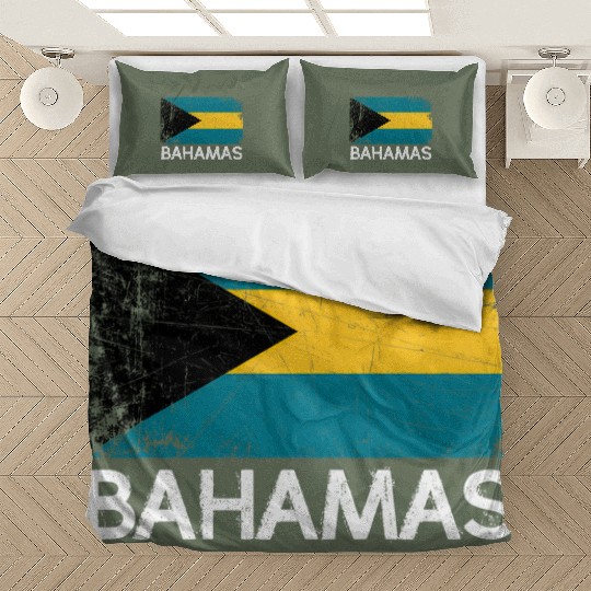 Bahamian Flag Made In Bahamas Bedding Sets