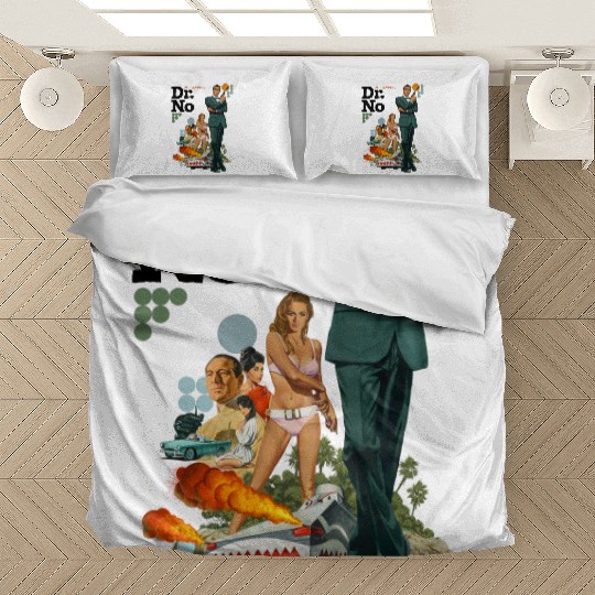 James Bond Dr.No V2 Bedding Sets Vintage Movie Bedding Sets