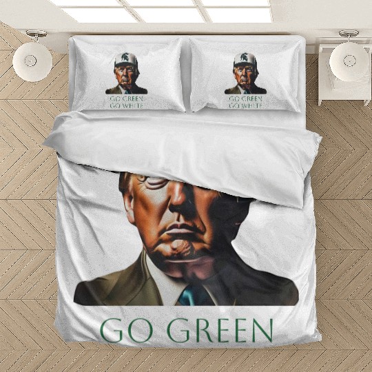 Donald Trump Michigan State Spartans Bedding Sets