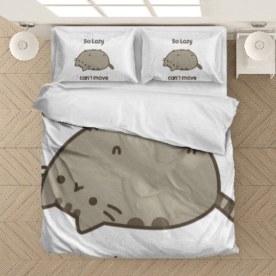 Pusheen The Cat So Lazy Bedding Sets Grey Licensed