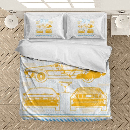 Back To The Future 35Th Anniversary Delorean Bedding Sets