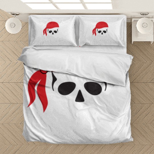 White Skull & Crossbones Bedding Sets