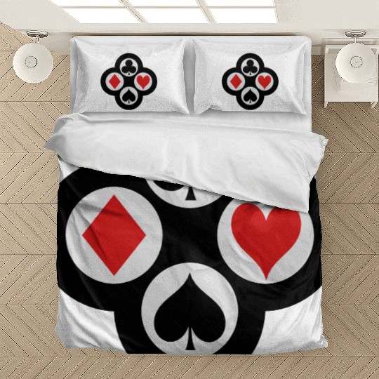 Poker Suits Circle Vector Bedding Sets