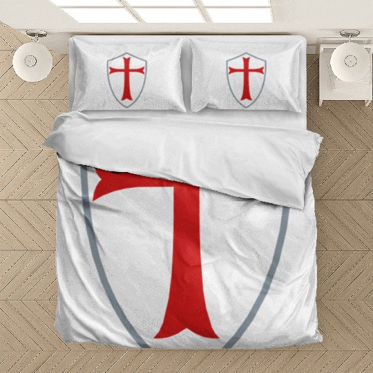 knights templar shield Bedding Sets