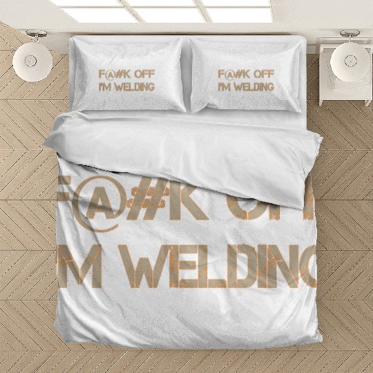 Fuck Off Tan-Orange Bedding Sets