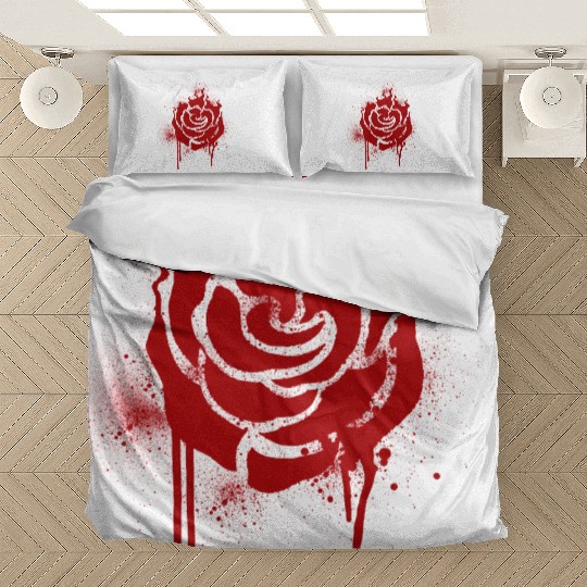 RWBY Ruby Spray paint Rose Bedding Sets
