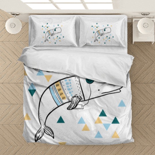 Music Whale Bedding Sets