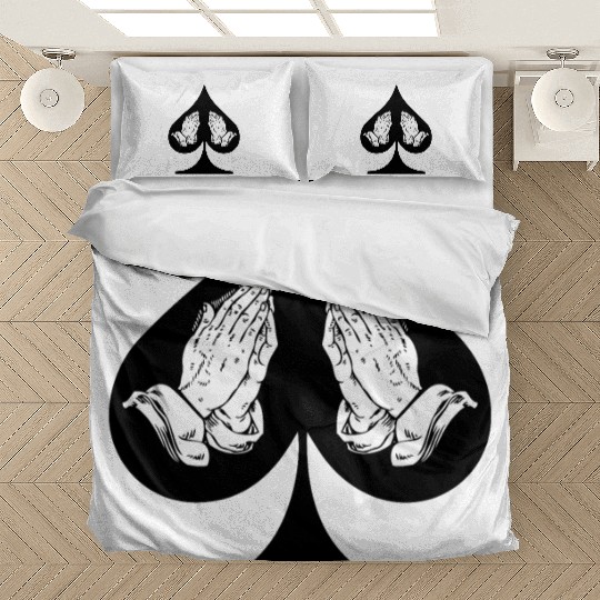 Ace of Spade Praying Hands Bedding Sets