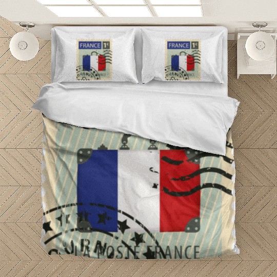 stamp france Bedding Sets