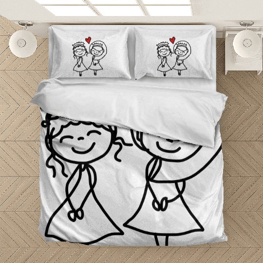 gay couple Bedding Sets