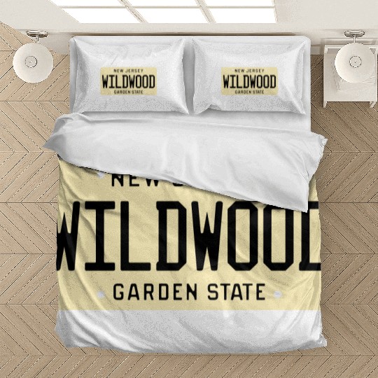 Wildwood New Jersey License Plate Bedding Sets