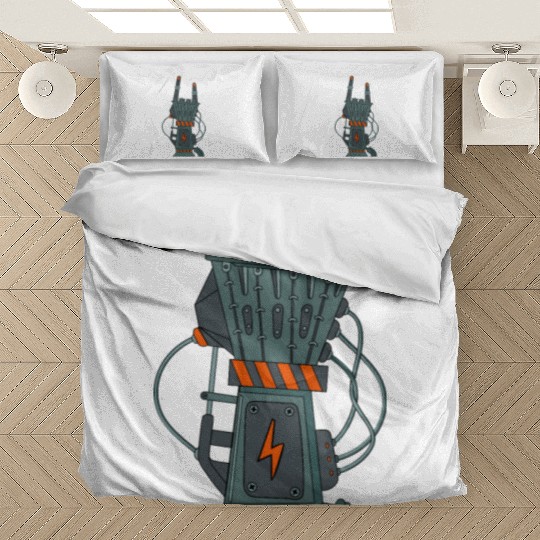 hard rock horns robot Bedding Sets