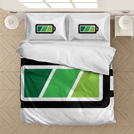 Battery Charging Status Bedding Sets