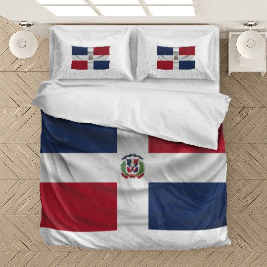 flag dominican republic Bedding Sets