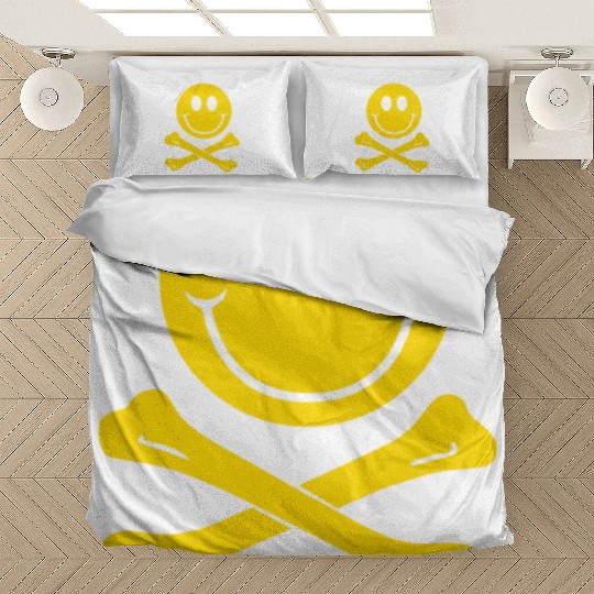 Smiley Pirate Skull and Crossbones Bedding Sets