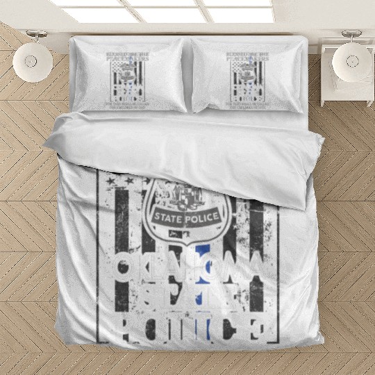 Oklahoma Highway Patrol Saint Michael Police Prayer Bedding Sets