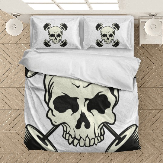 skull gym Bedding Sets