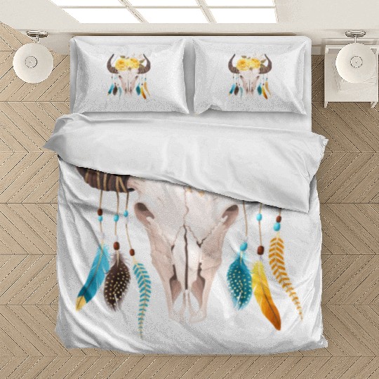 Wild by nature skull Bedding Sets