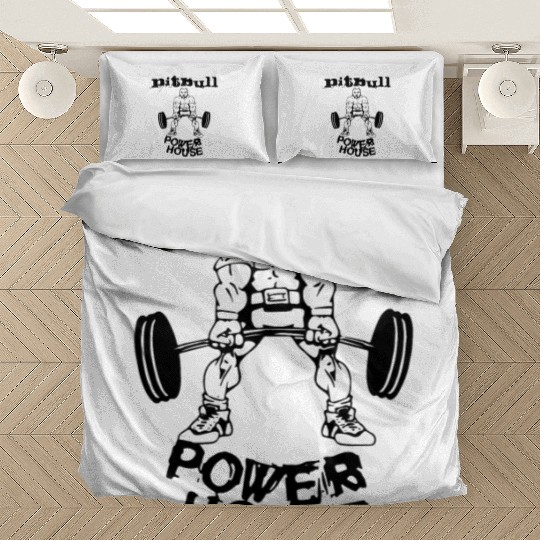 Pitbull Powerhouse Bodybuilding Workout Gym Bedding Sets