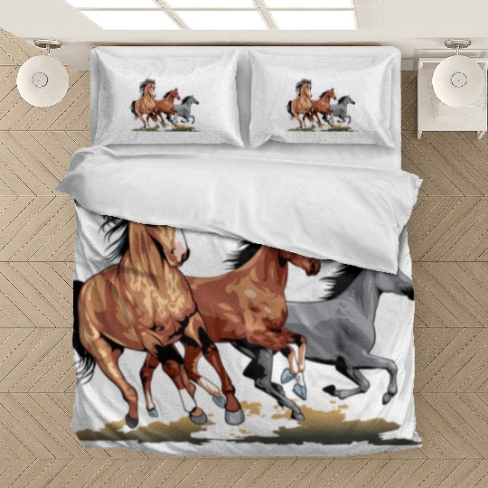 Running Horses - Gift For Horse Lovers Bedding Sets