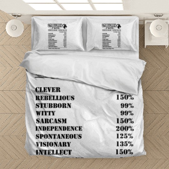 Capricorn Bedding Sets - Capricorn Facts Bedding Sets