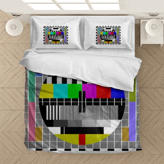 TV Video Test Pattern Screen Bedding Sets