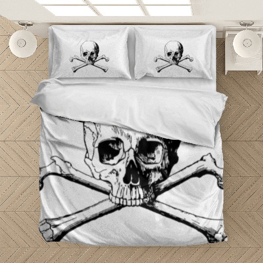 crossbones skull Bedding Sets