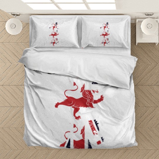 Union Jack Three Lions United Kingdom Great Flag Bedding Sets